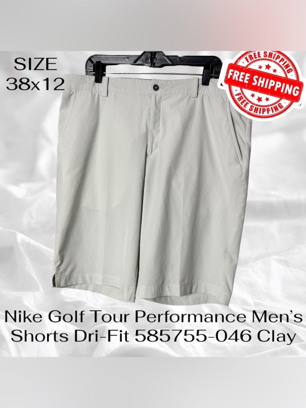 Nike Golf Tour Performance Shorts Dri-Fit 585755-046 Men's 38x12 FAST SHIPPING